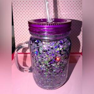 Snow Globe Mason Jar Purple, chose your decal